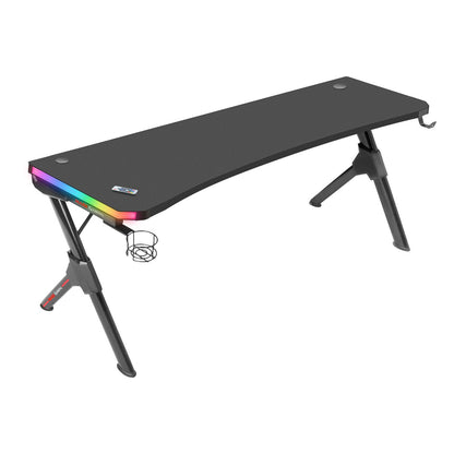 Table Mars Gaming MGDXLRGB Mesa Gaming Ergonómica RGB Negro Grande