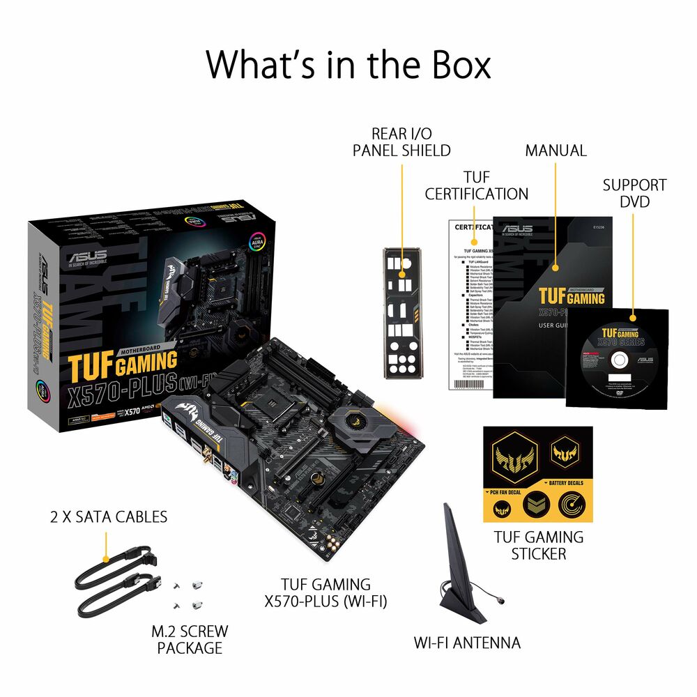 Motherboard Asus TUF GAMING X570-PLUS ATX AMD AM4 AMD X570 AMD