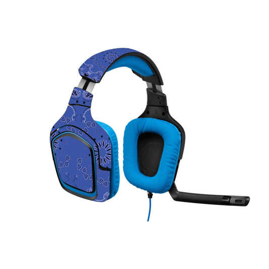 MightySkins LOGG430-Blue Bandana Skin for Logitech G430 Gaming Headset