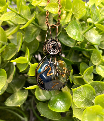 Wire Wrapped D12 Dice Pendant Magic Gamer